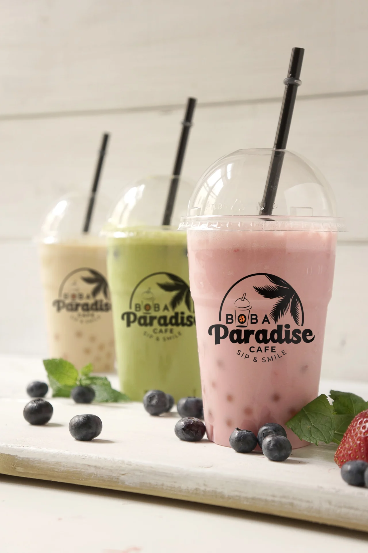 Boba Paradise Cafe — An identity on the product