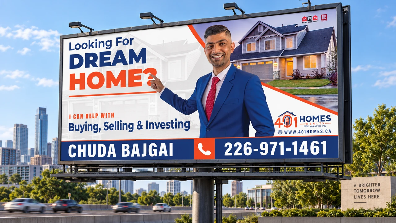 Chuda Bajgai 401 Homes Realty billboard presentation