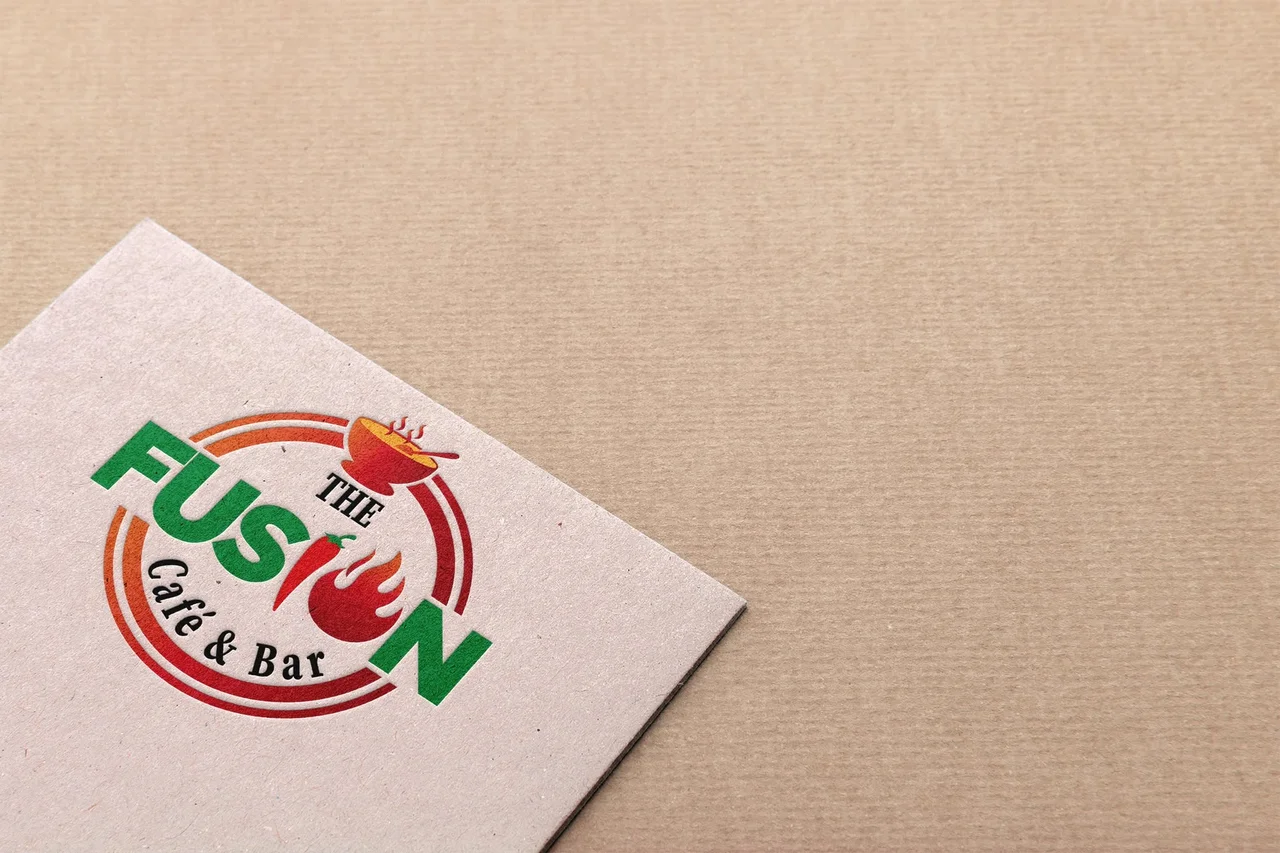The Fusion Cafe & Bar — Logo design