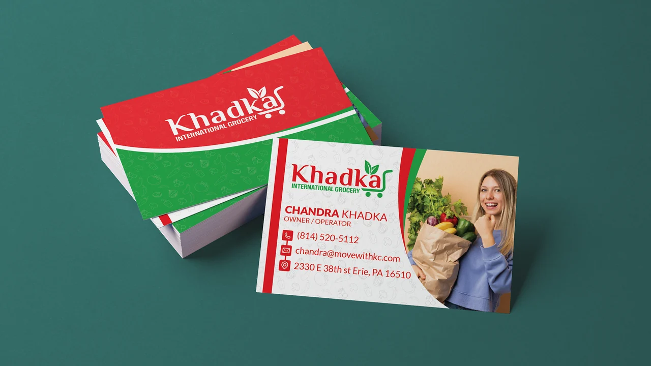 Khadka International Grocery — A grocery identity in print